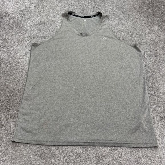 Adidas Climalite Climacool Tank Top Mens XL Gray Crew Neck Active Athletic Gym - Picture 1 of 15